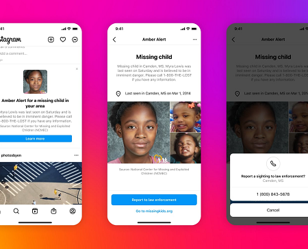 Instagram Adds New AMBER Alerts to Help Raise Awareness of Missing Kids
