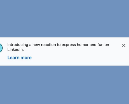 LinkedIn Launches Initial Rollout of its New ‘Funny’ Reaction