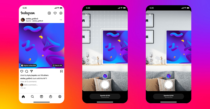 Instagram’s Testing AR Elements Within Stories and its New NFT Display Features