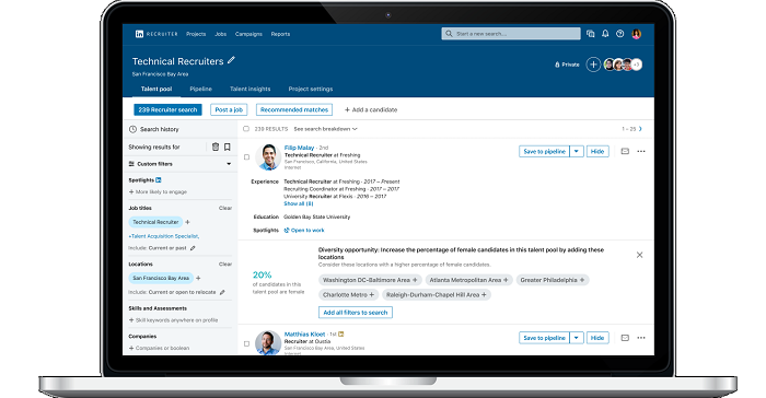 LinkedIn Adds New ‘Diversity Nudges’ to Help Recruiters to Expand their Candidate Search Efforts