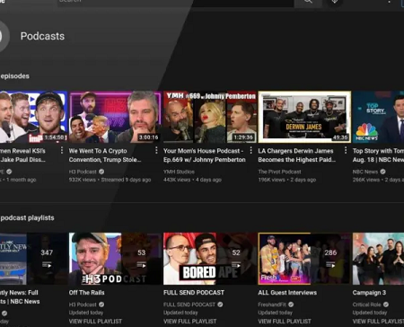 YouTube’s New Podcasts Platform is Now Live for Some US Users