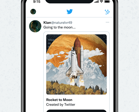 Twitter Tests Out New Link Preview Display for NFT Artworks