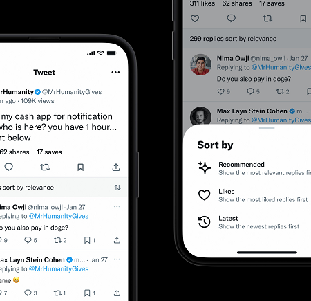 Twitter Experiments with Reply Filters, Timeline Controls, and the Capacity to Search Your Tweet Likes
