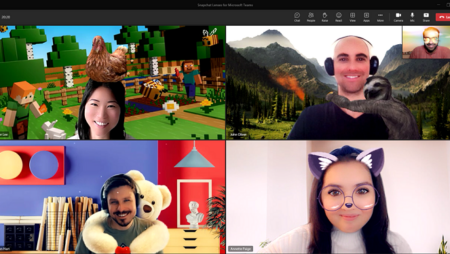 Microsoft Integrates Snapchat Lenses into Teams for More Fun in Virtual Meetings
