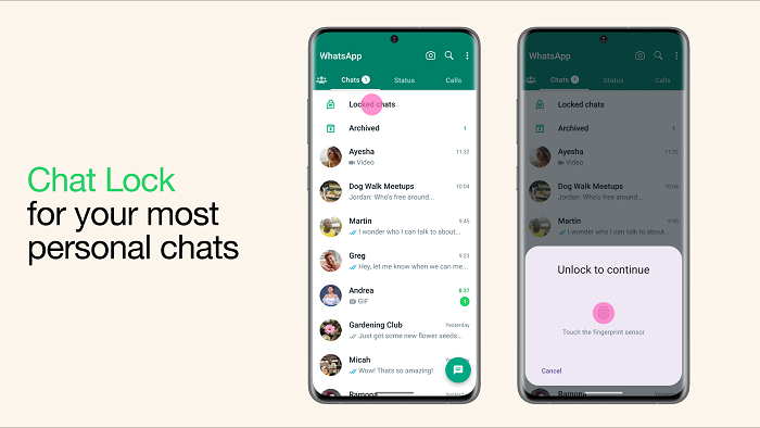 WhatsApp Adds ‘Chat Lock’ for Extra Privacy In-App